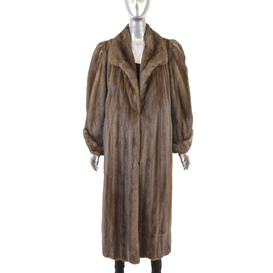 Brown Mink Coat- Size M