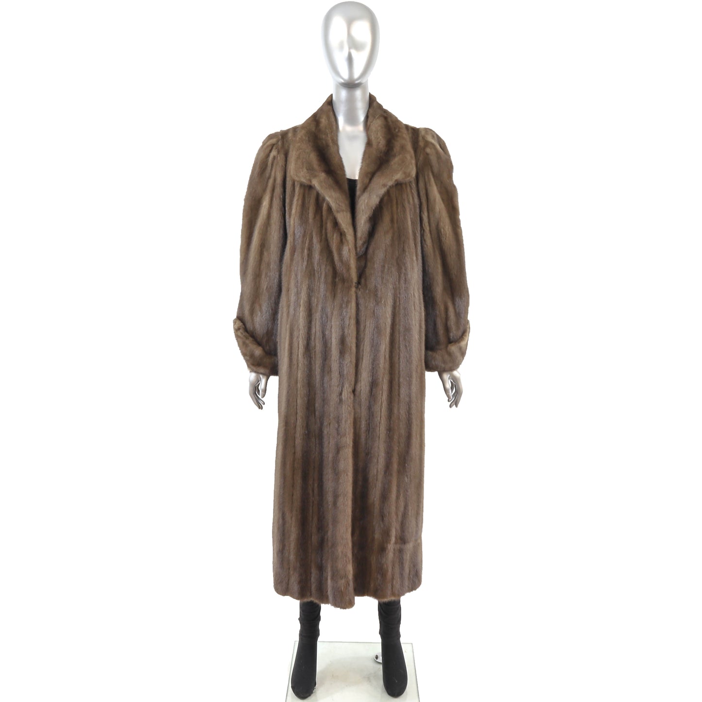 Brown Mink Coat- Size M