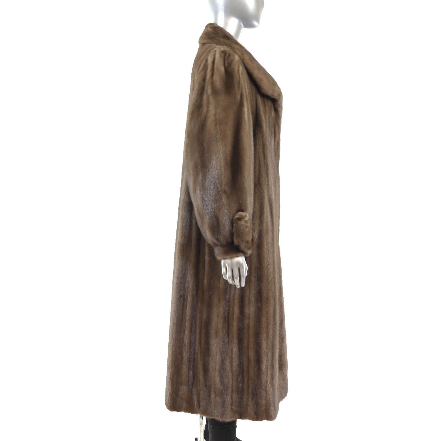 Brown Mink Coat- Size M