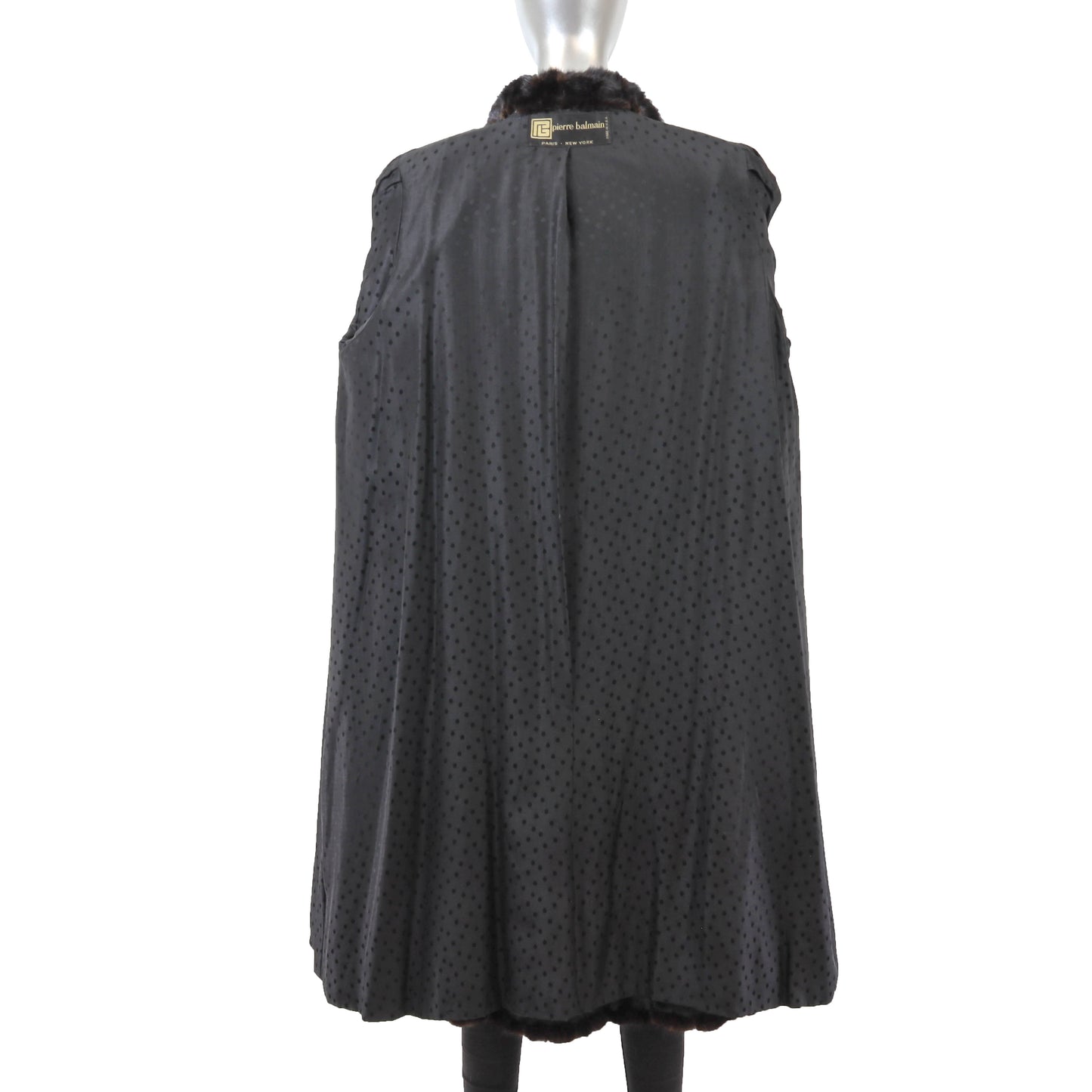 Pierre Balmain Dark Brown Mink Coat- Size L