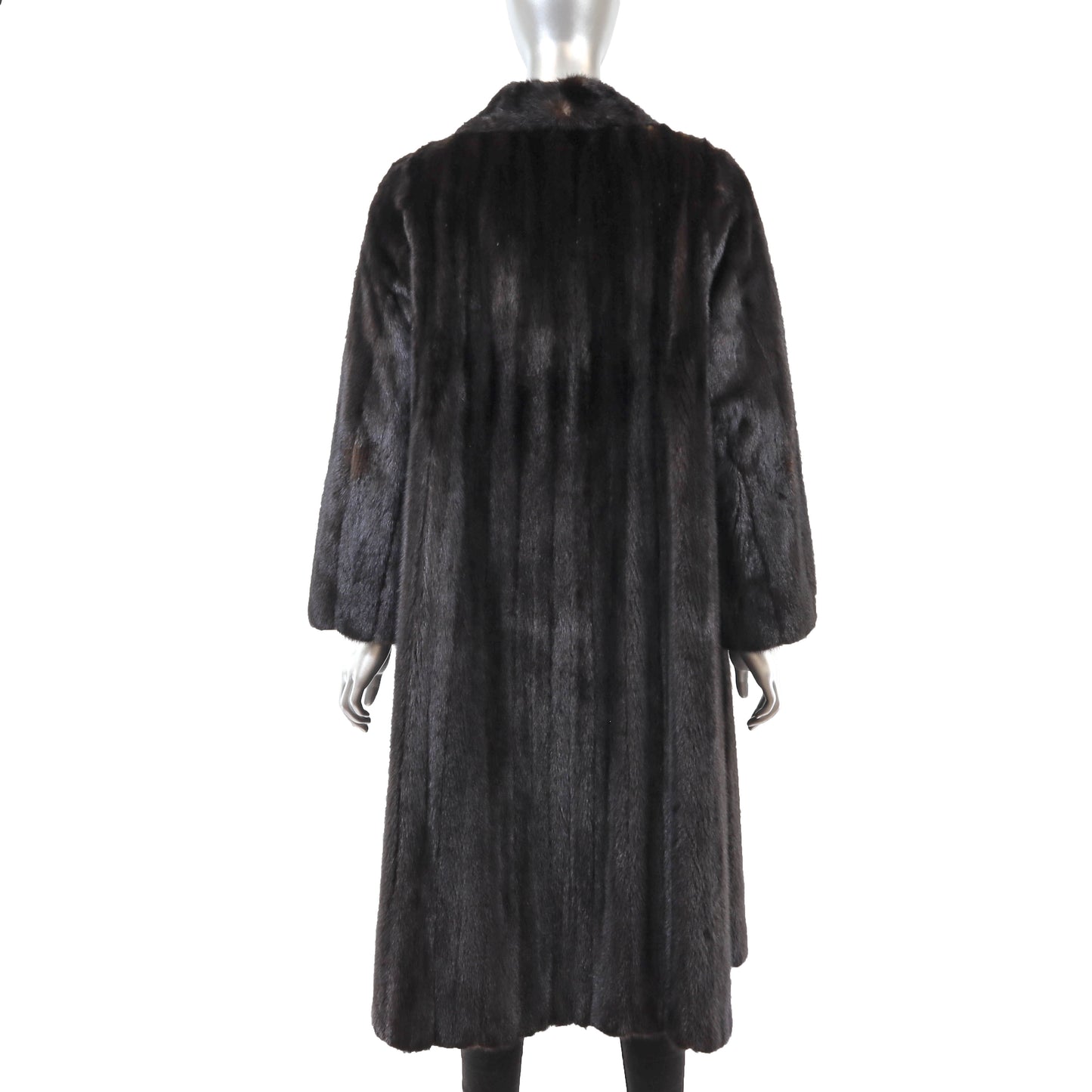 Pierre Balmain Dark Brown Mink Coat- Size L