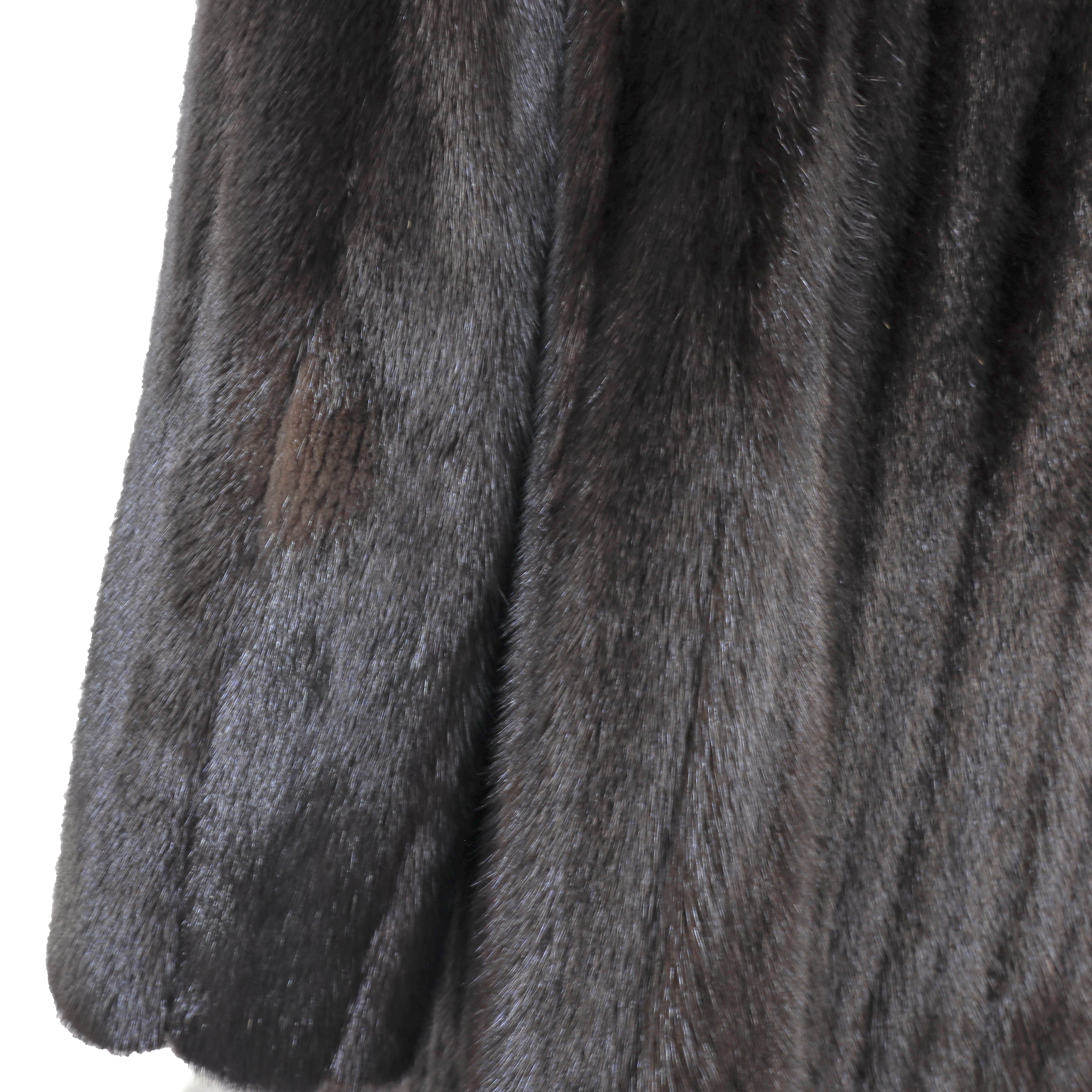 Pierre Balmain Dark Brown Mink Coat- Size L – VintageFurs