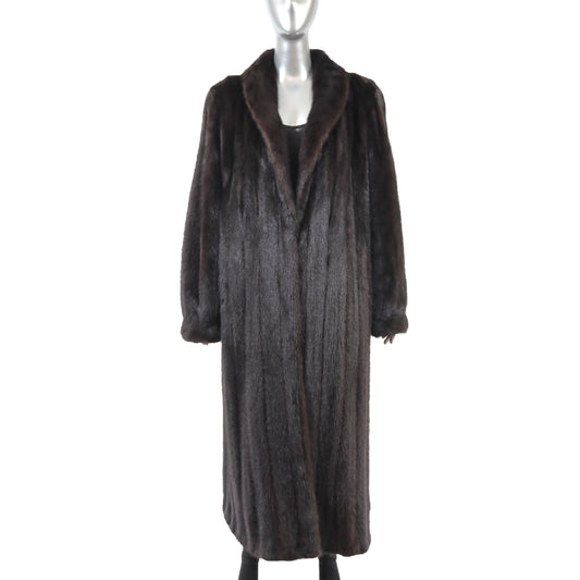 Dark Brown Mink Coat- Size XXXL