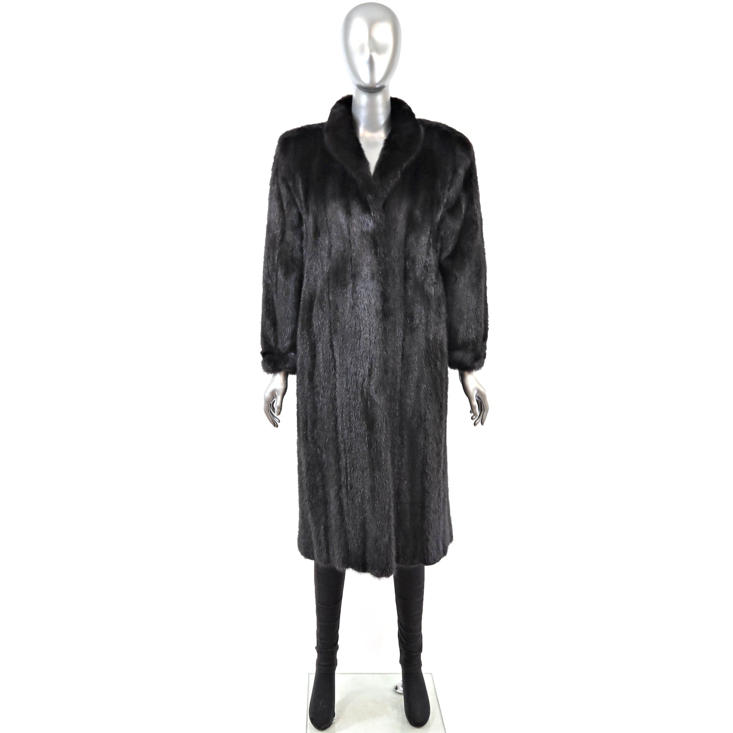Black Mink Coat- Size S