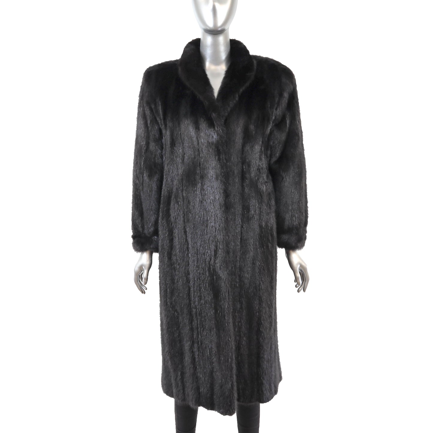 Black Mink Coat- Size S