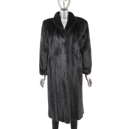 Black Mink Coat- Size S