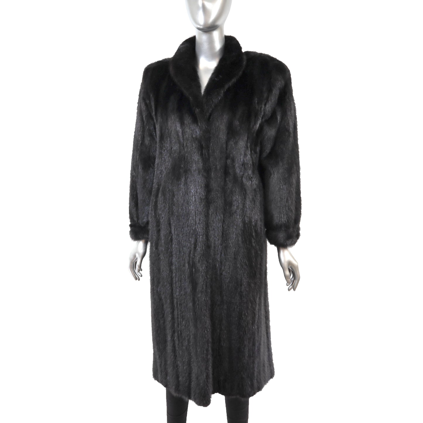 Black Mink Coat- Size S
