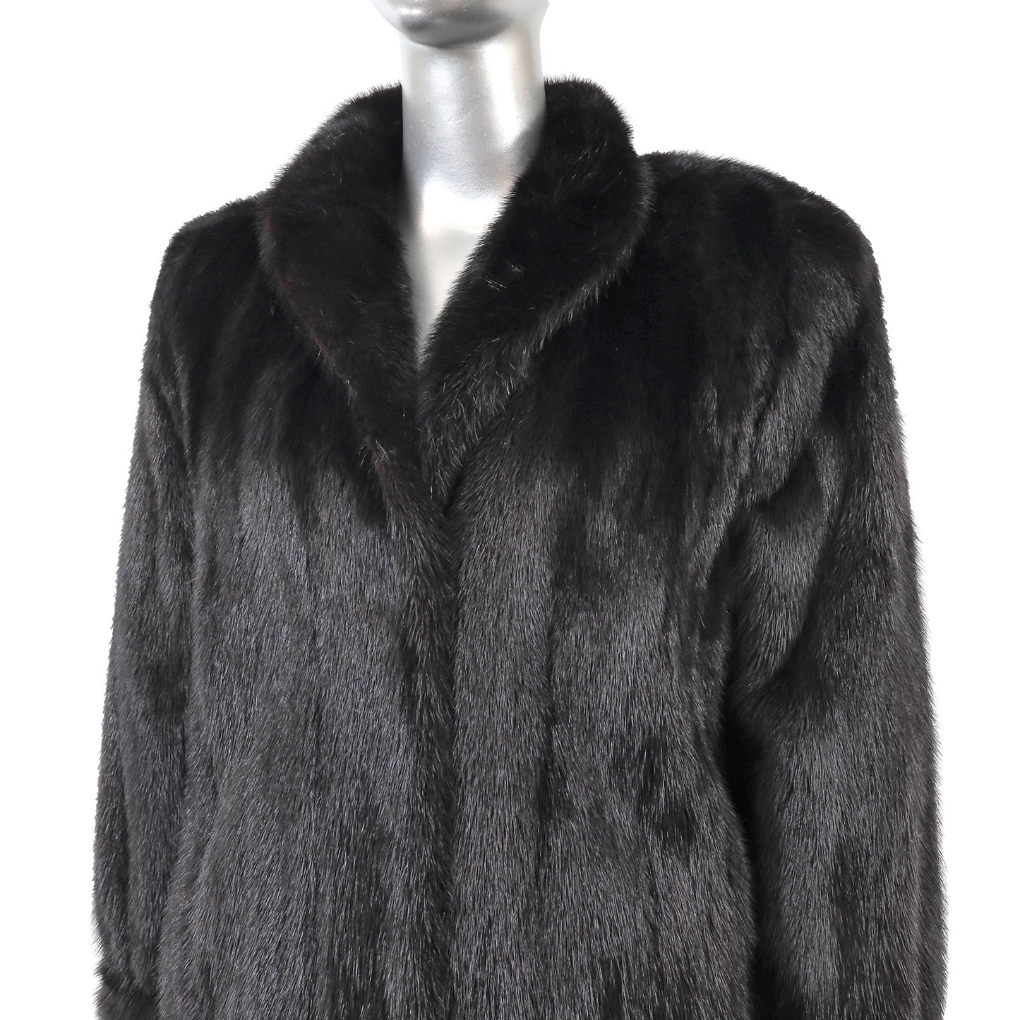 Black Mink Coat- Size S