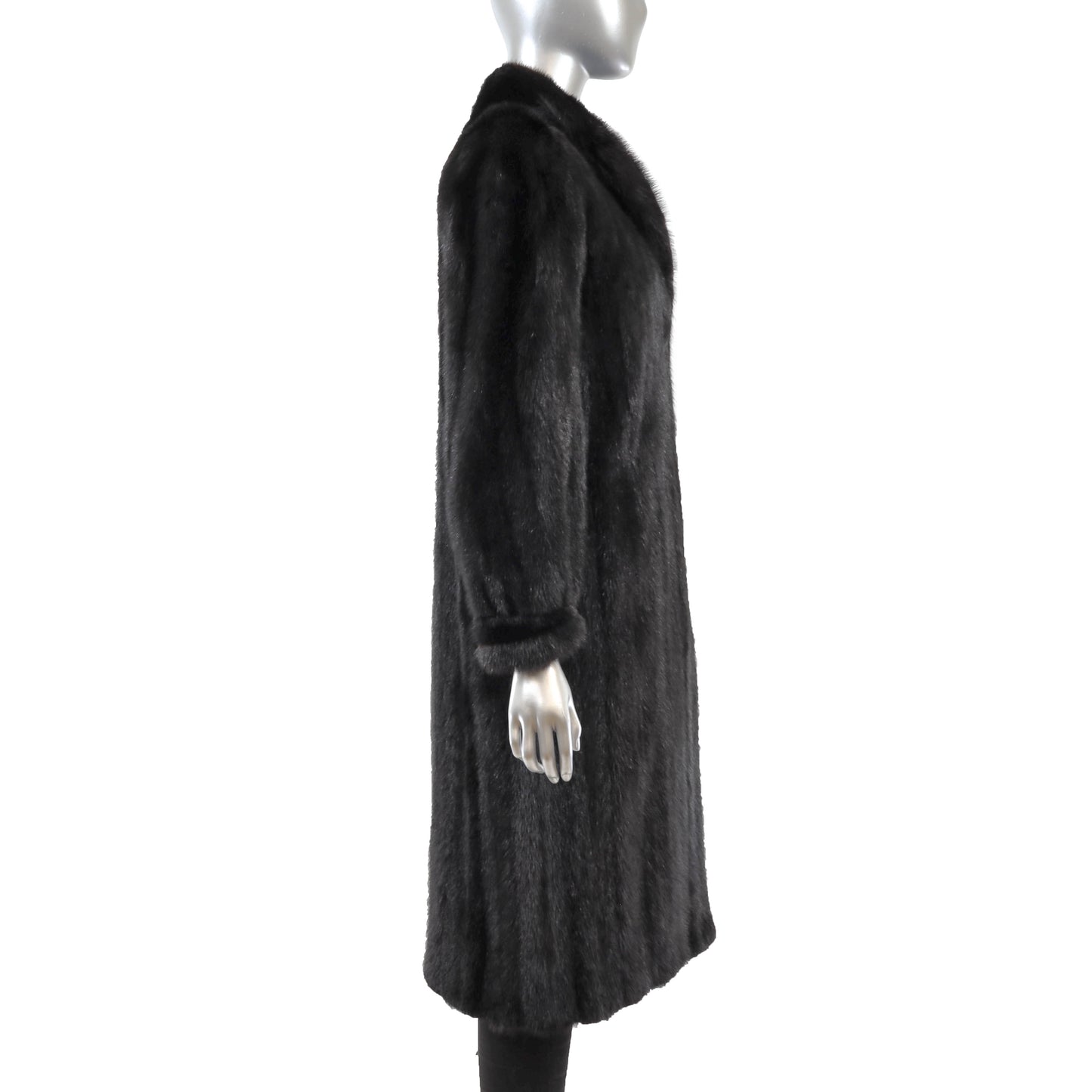 Black Mink Coat- Size S