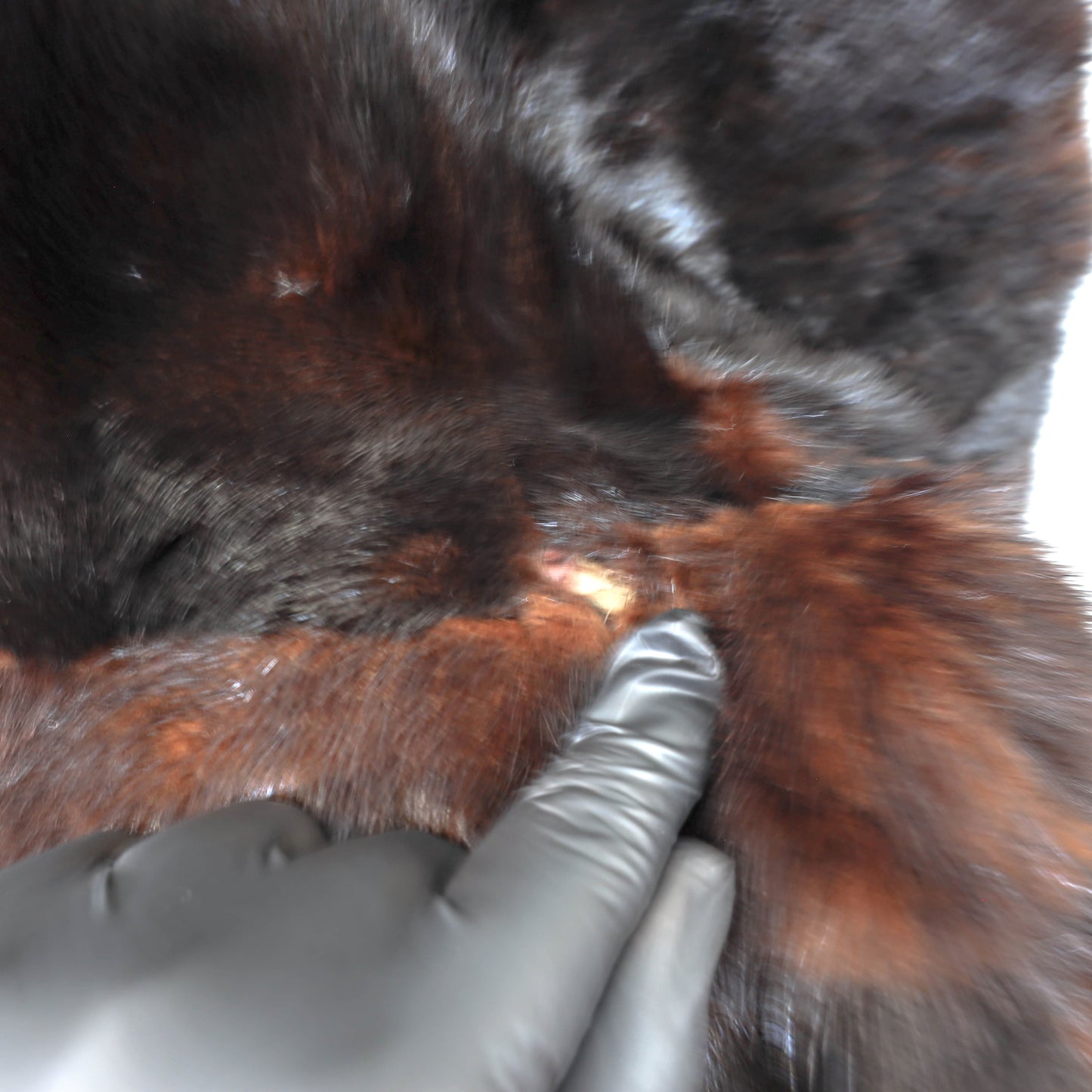 Dark Brown Mink 3/4 Coat with Matching Hat- Size L