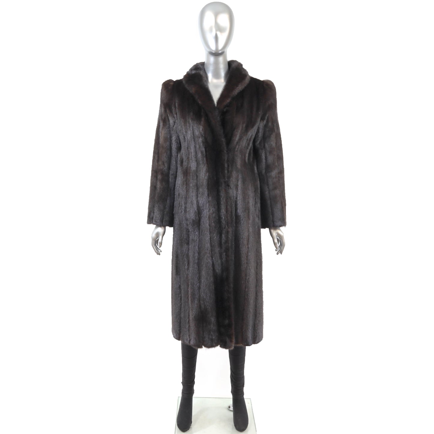 Dark Brown Mink Coat- Size S