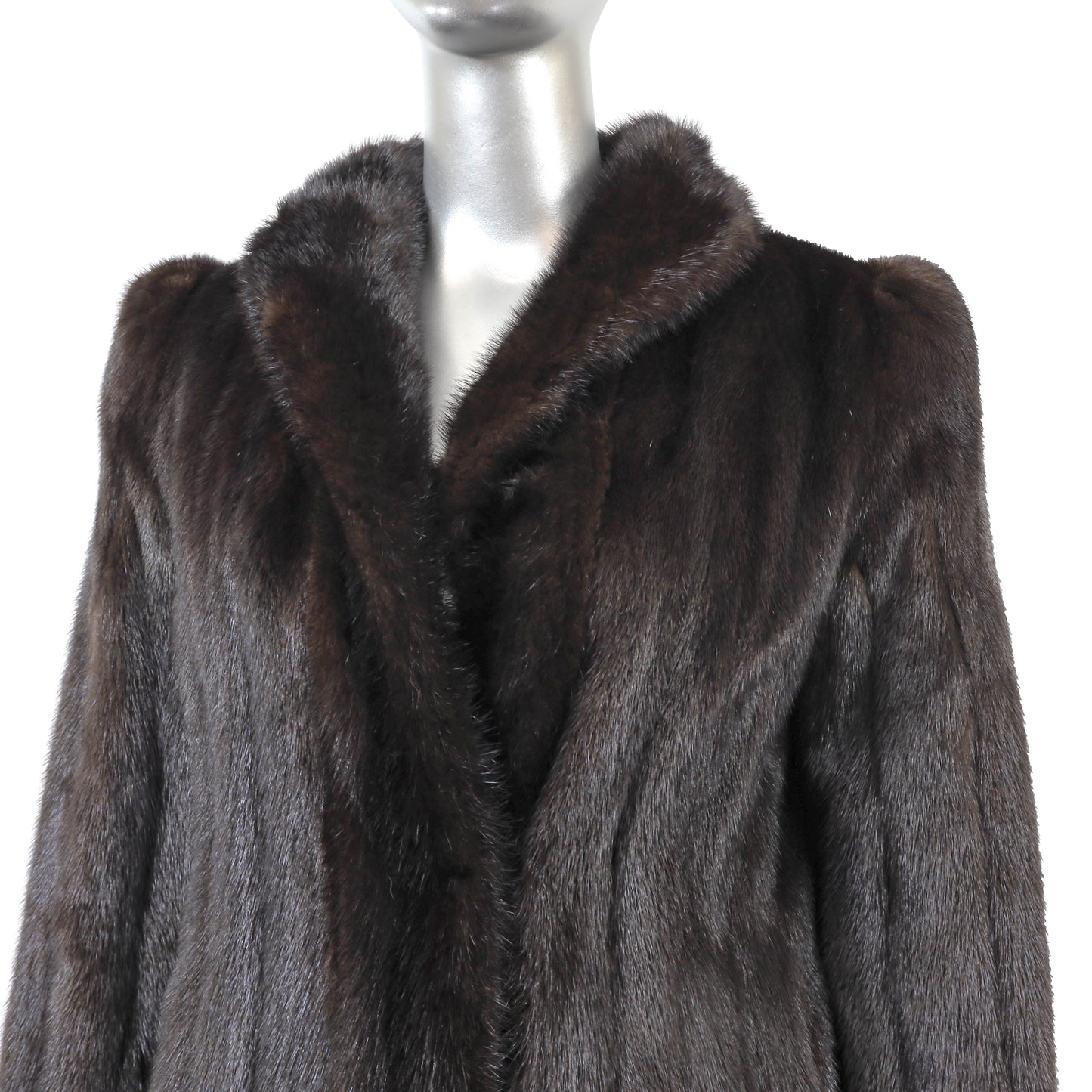 Dark Brown Mink Coat- Size S