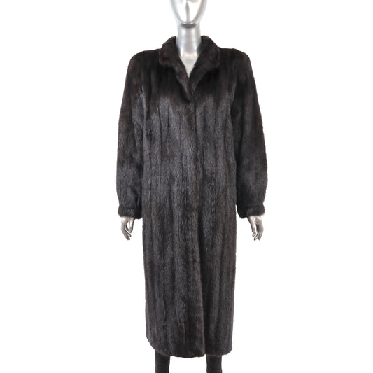 Dark Brown Mink Coat- Size M