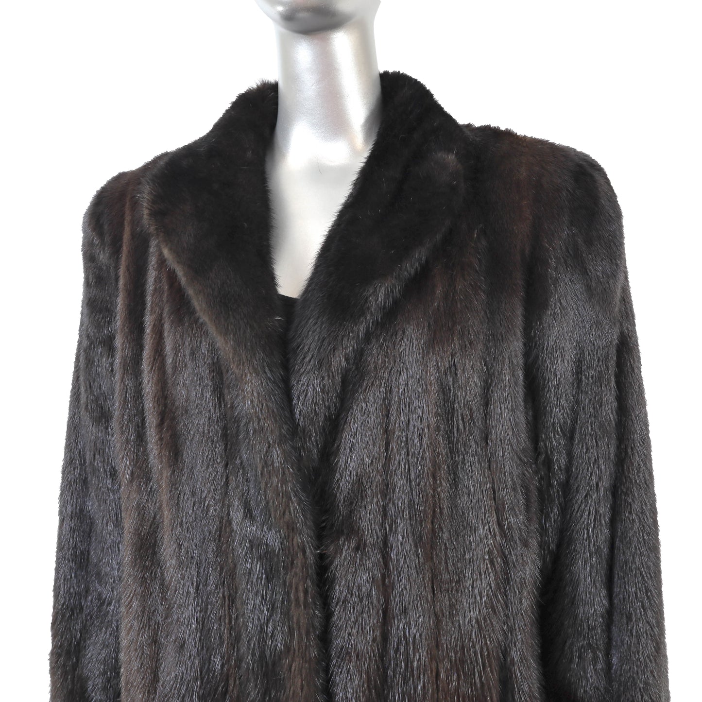 Dark Brown Mink Coat- Size L