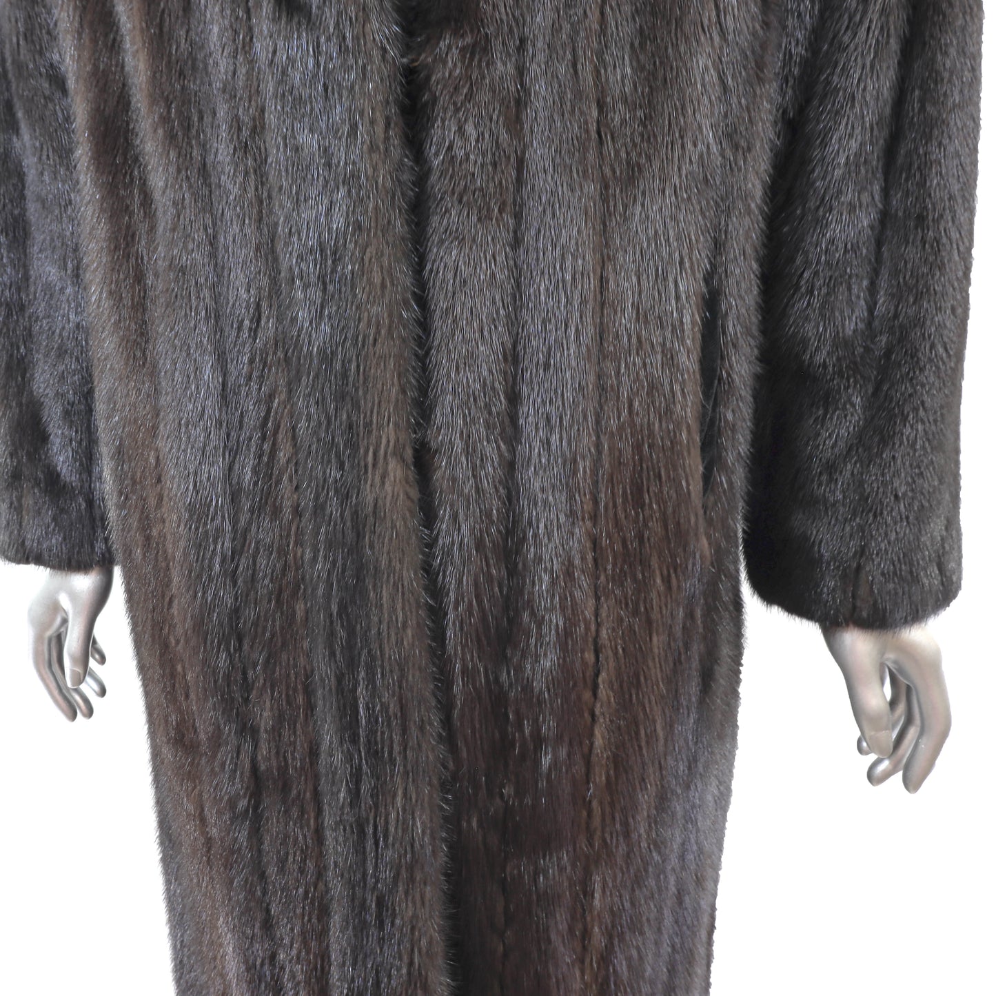 Dark Brown Mink Coat- Size L