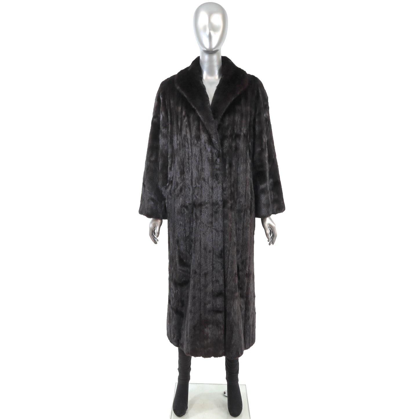 Black Mink Coat- Size M