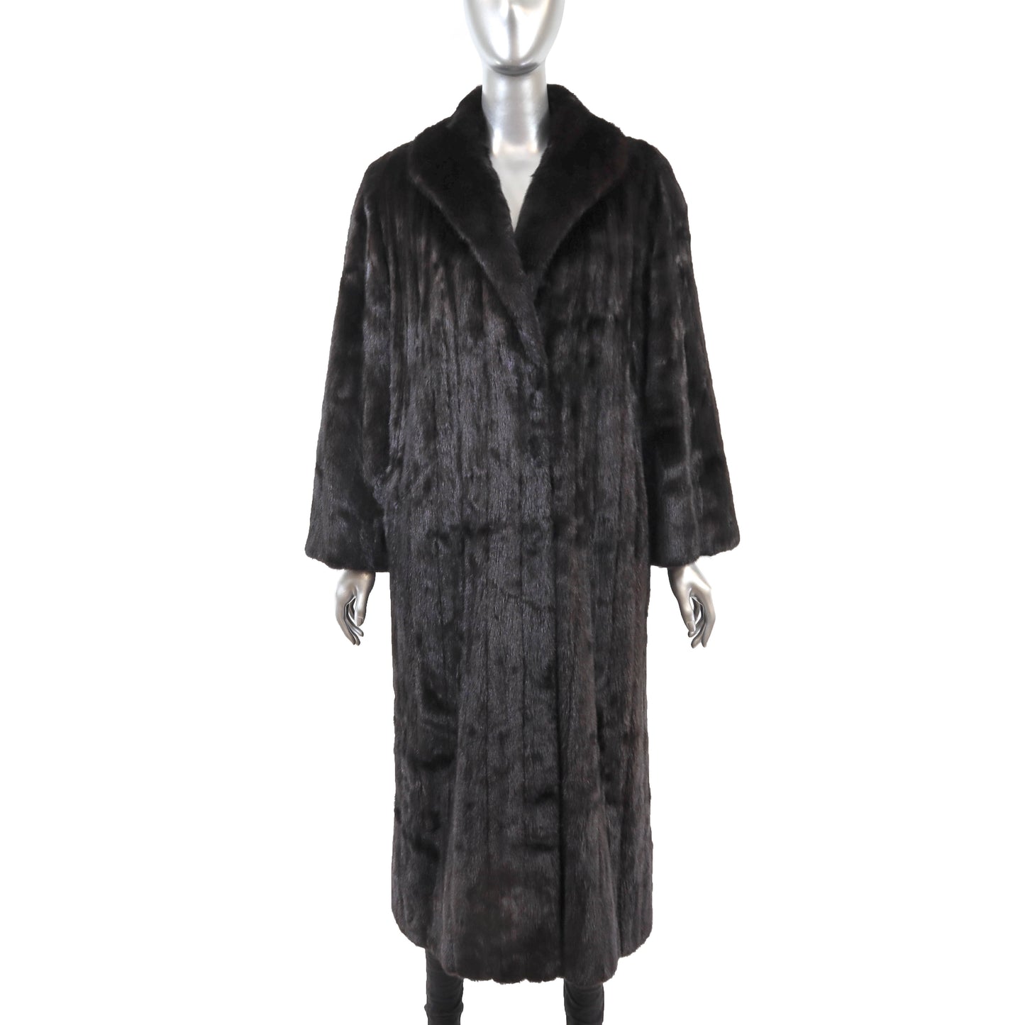 Black Mink Coat- Size M