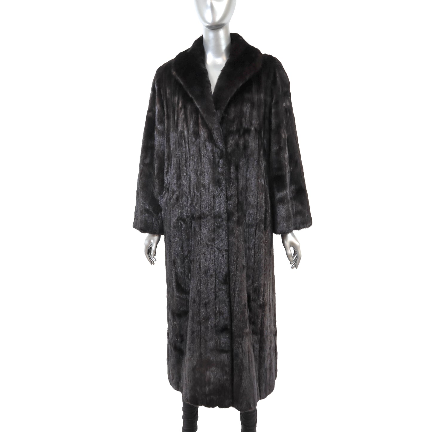 Black Mink Coat- Size M