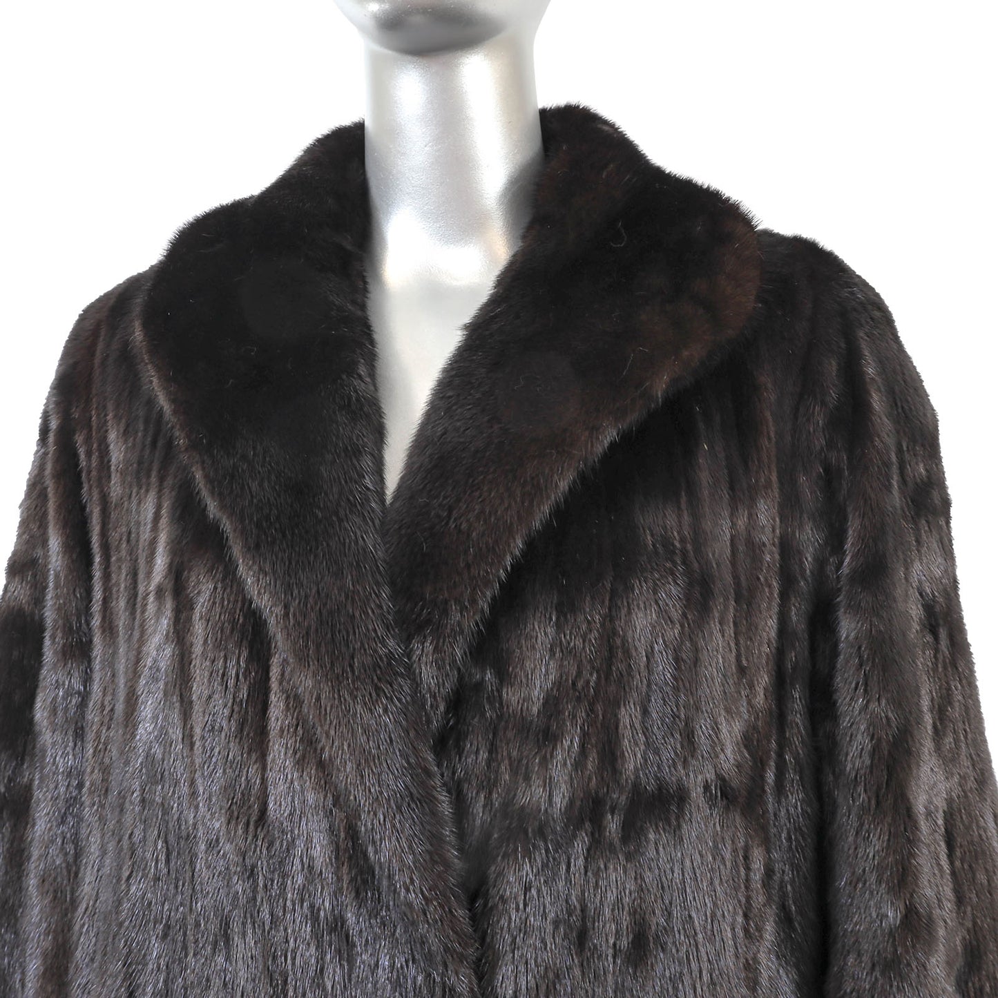 Black Mink Coat- Size M