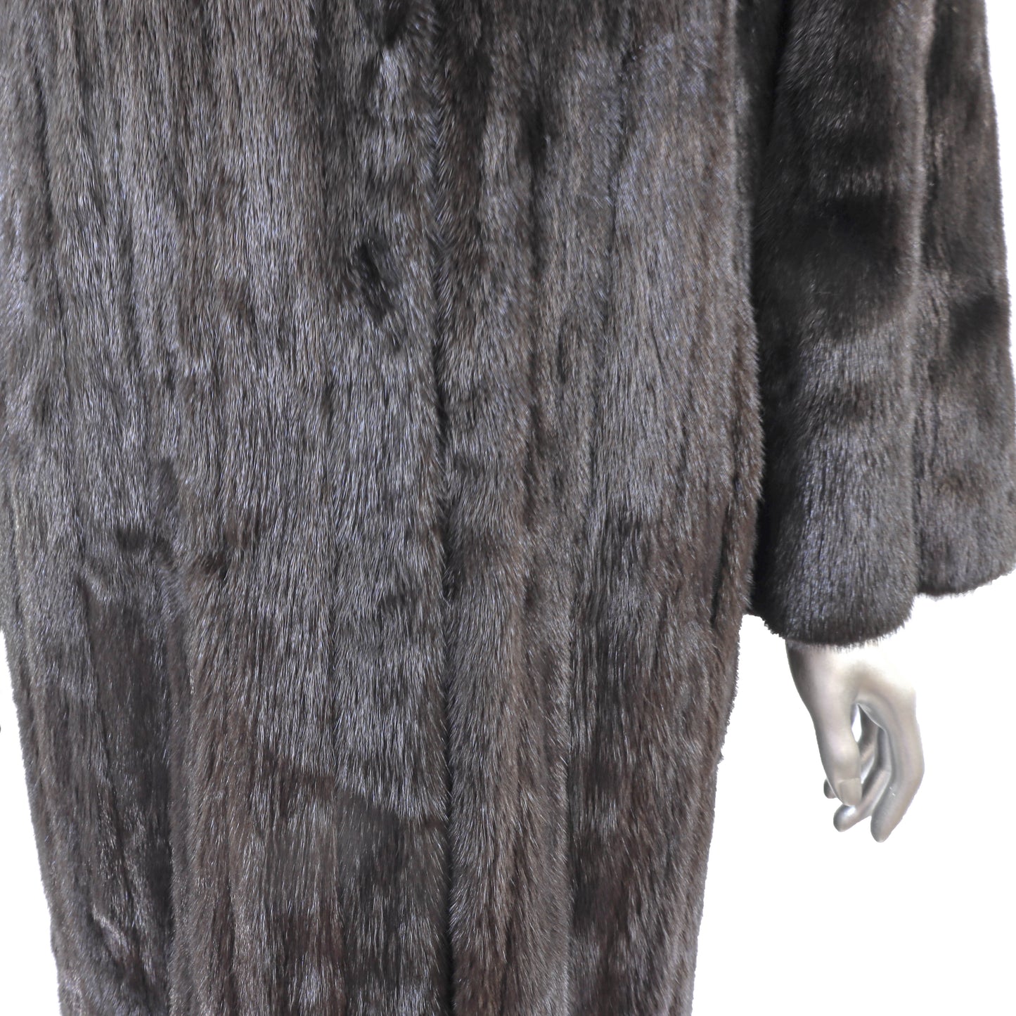 Black Mink Coat- Size M