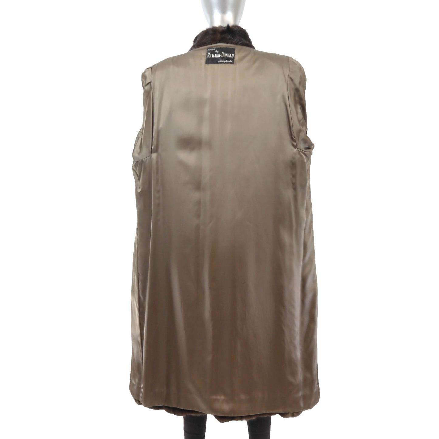Brown Mink Coat- Size XL