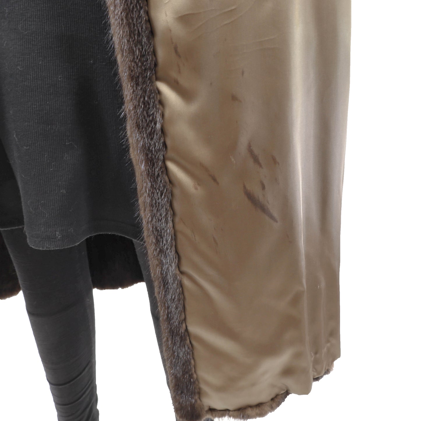 Brown Mink Coat- Size XL