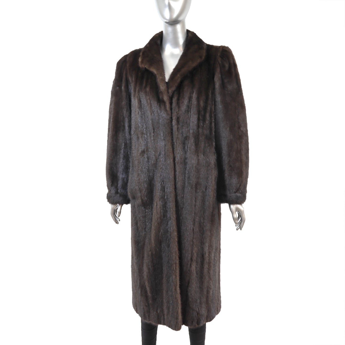 Brown Mink Coat- Size XL
