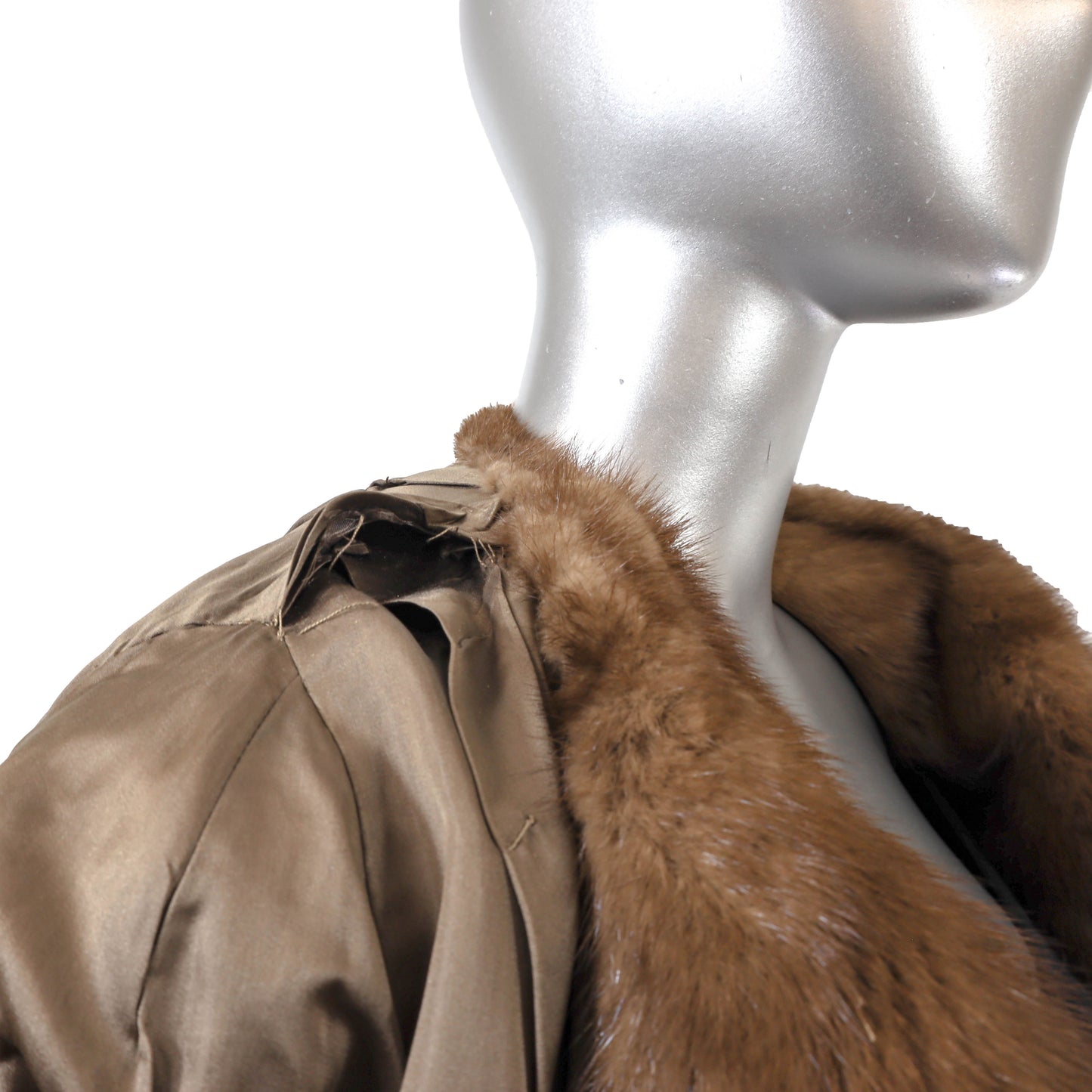 Brown Mink Coat- Size L