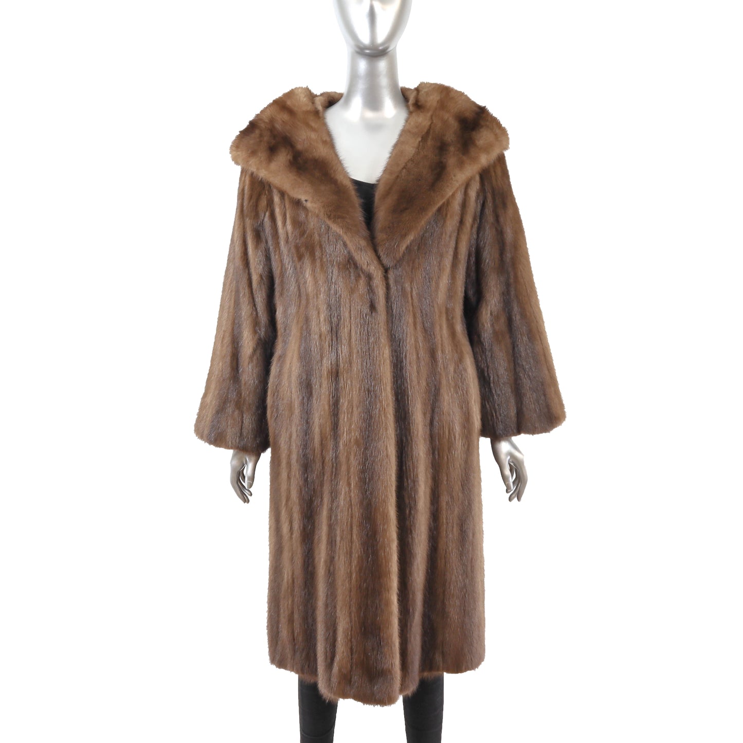 Brown Mink Coat- Size L