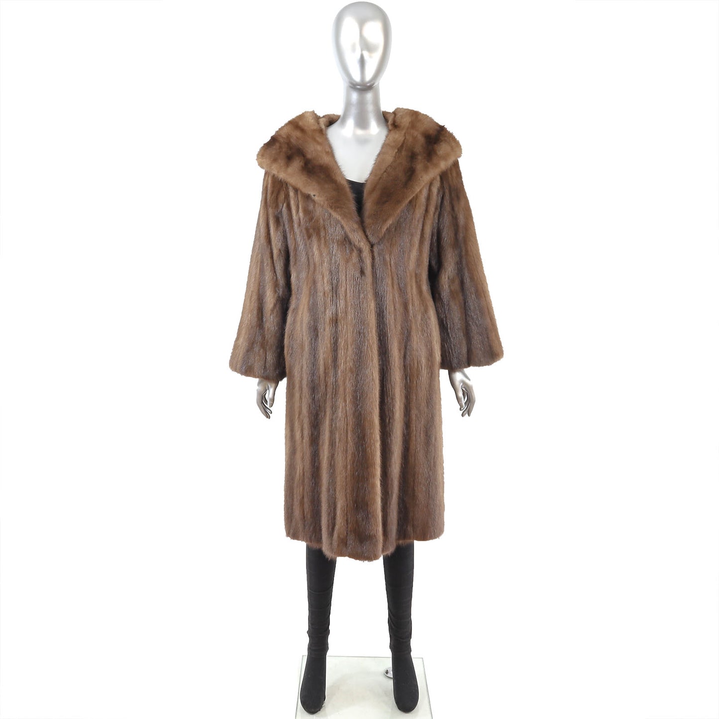 Brown Mink Coat- Size L