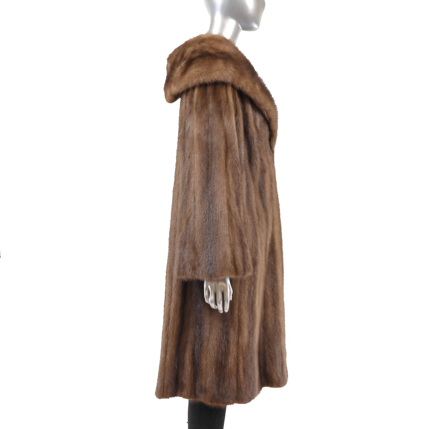 Brown Mink Coat- Size L