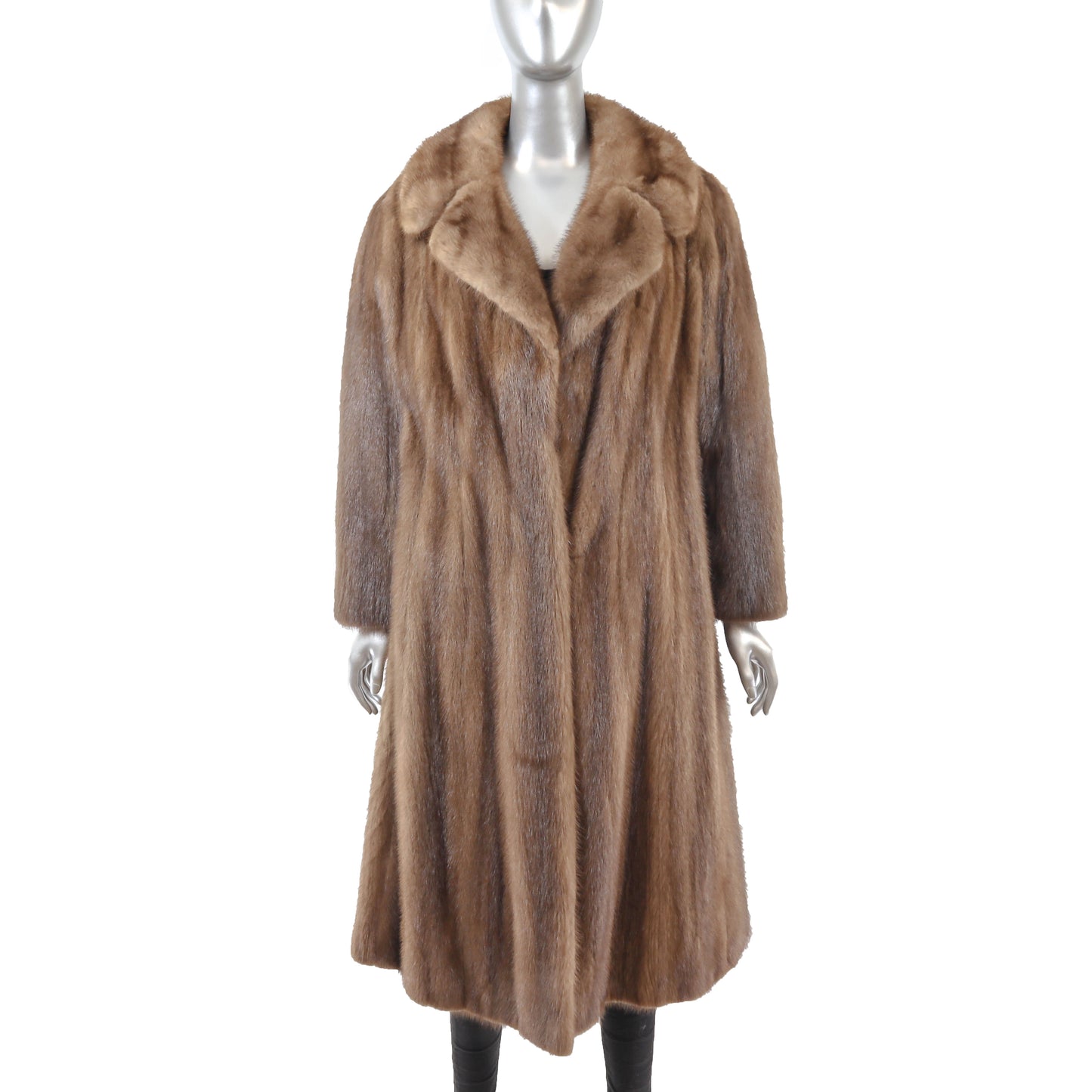 Brown Mink Coat- Size M