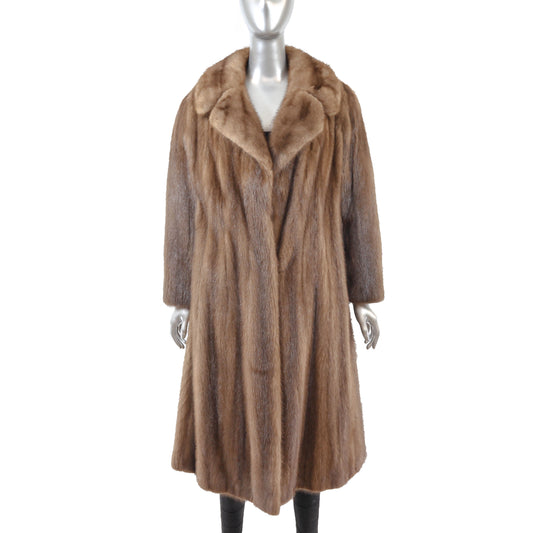 Brown Mink Coat- Size M