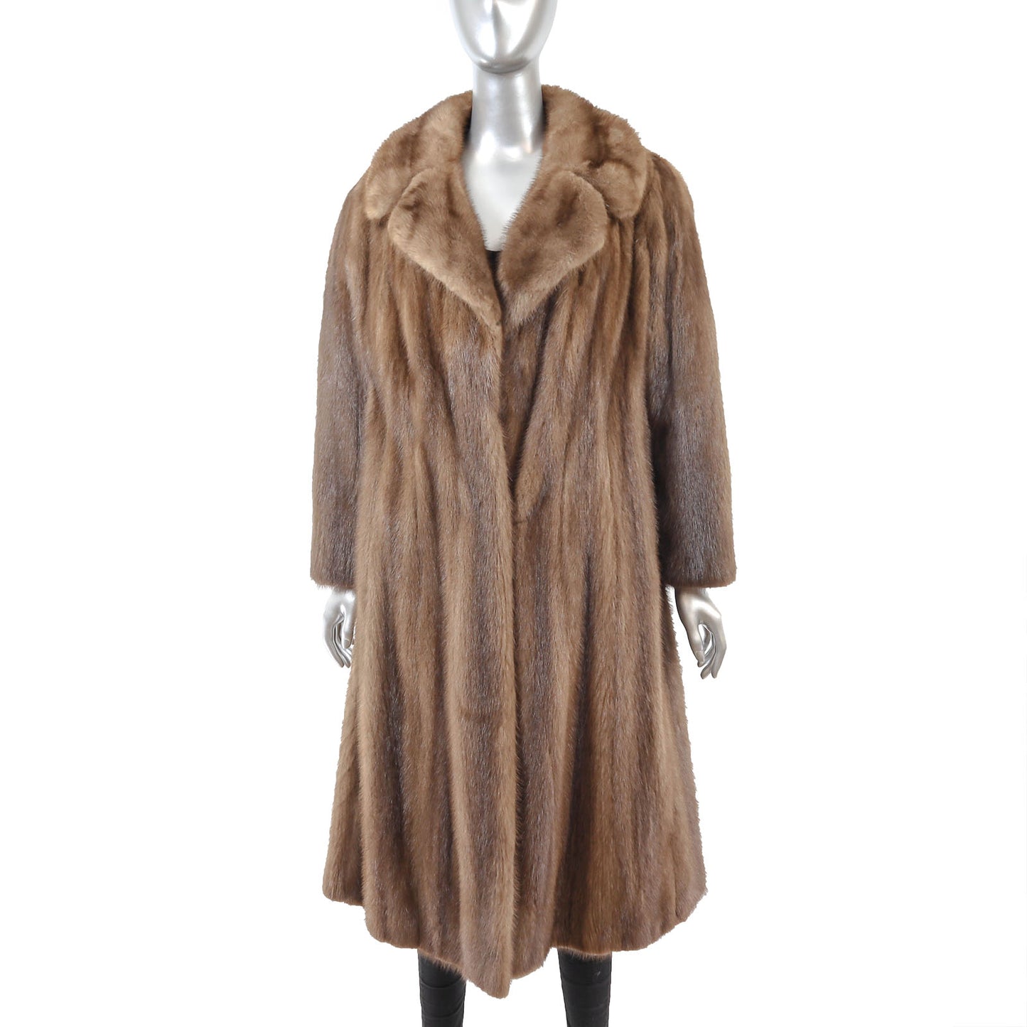 Brown Mink Coat- Size M