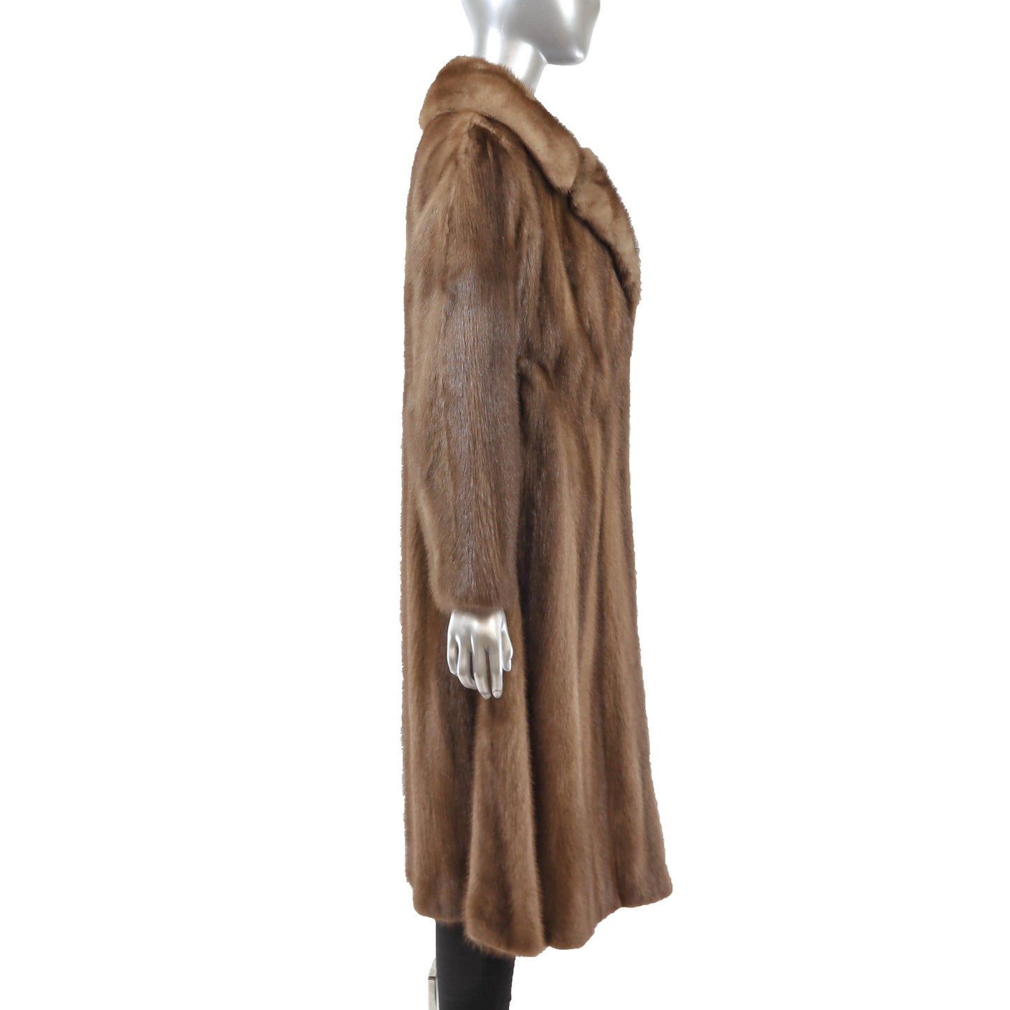 Brown Mink Coat- Size M