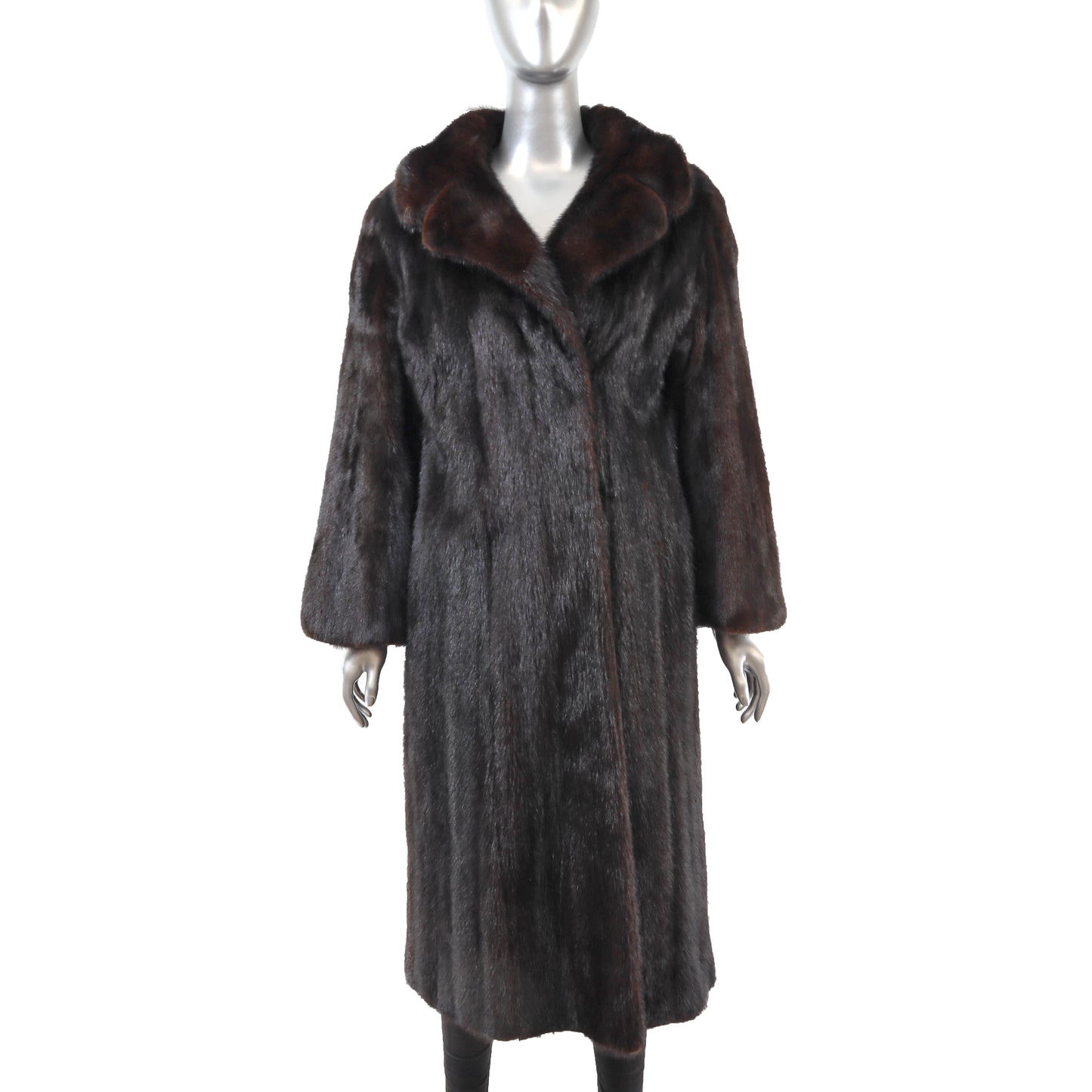 Dark Brown Mink Coat- Size L