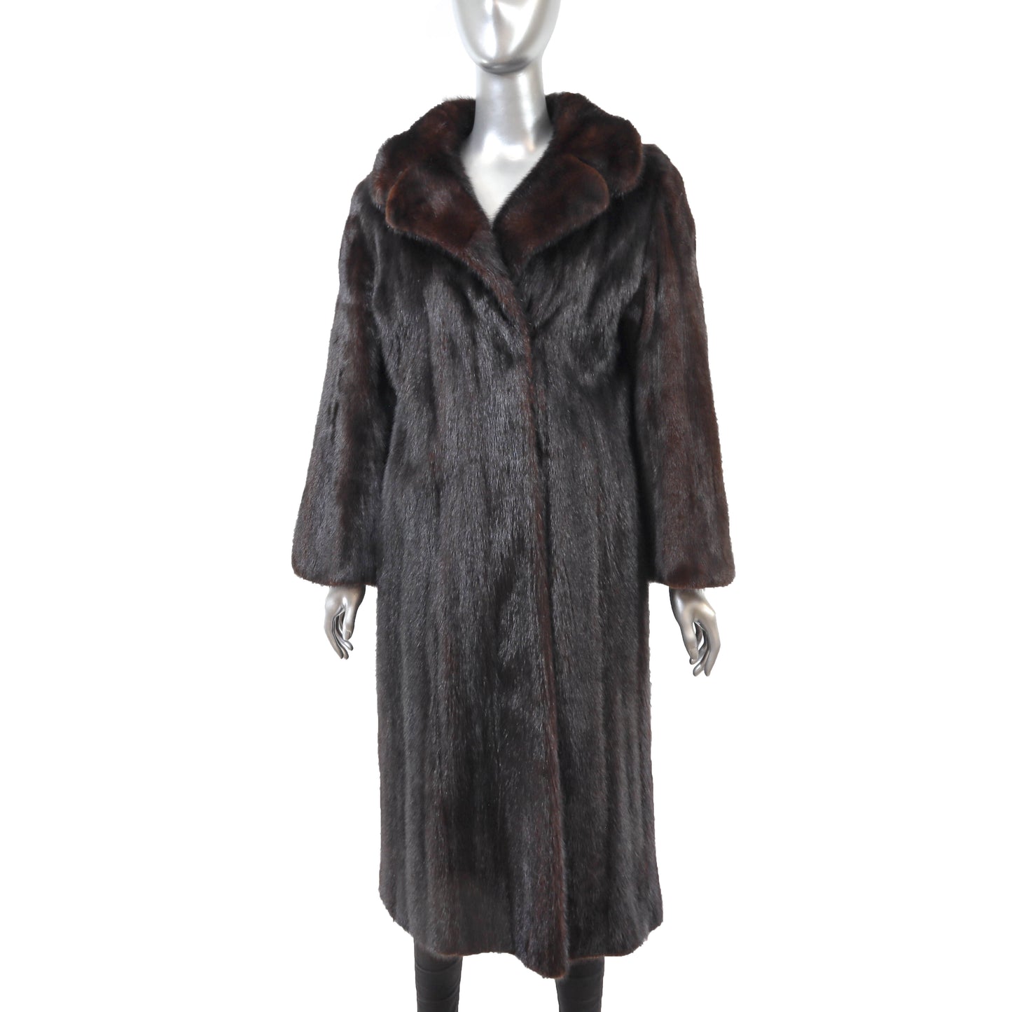 Dark Brown Mink Coat- Size L