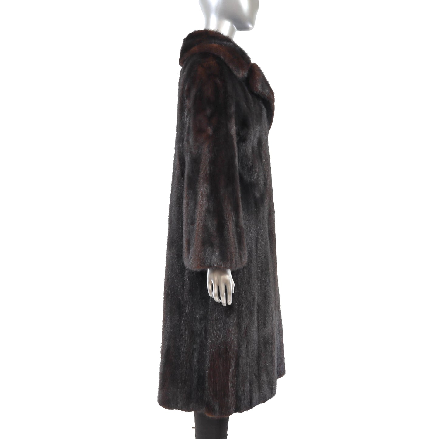 Dark Brown Mink Coat- Size L