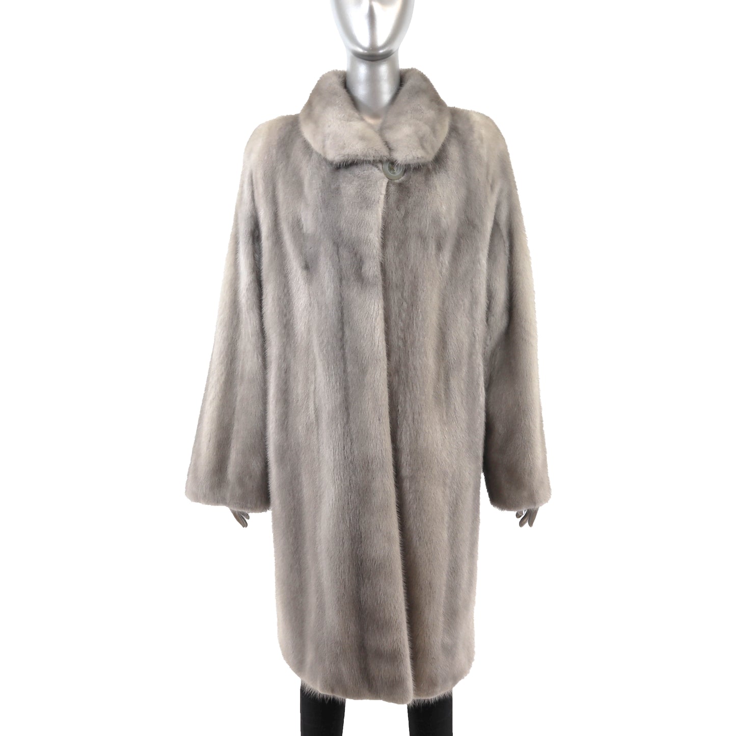 Grey Mink Coat- Size L