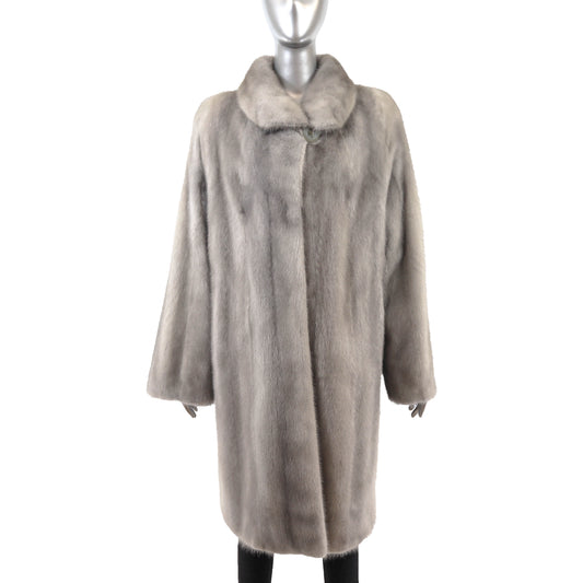 Grey Mink Coat- Size L