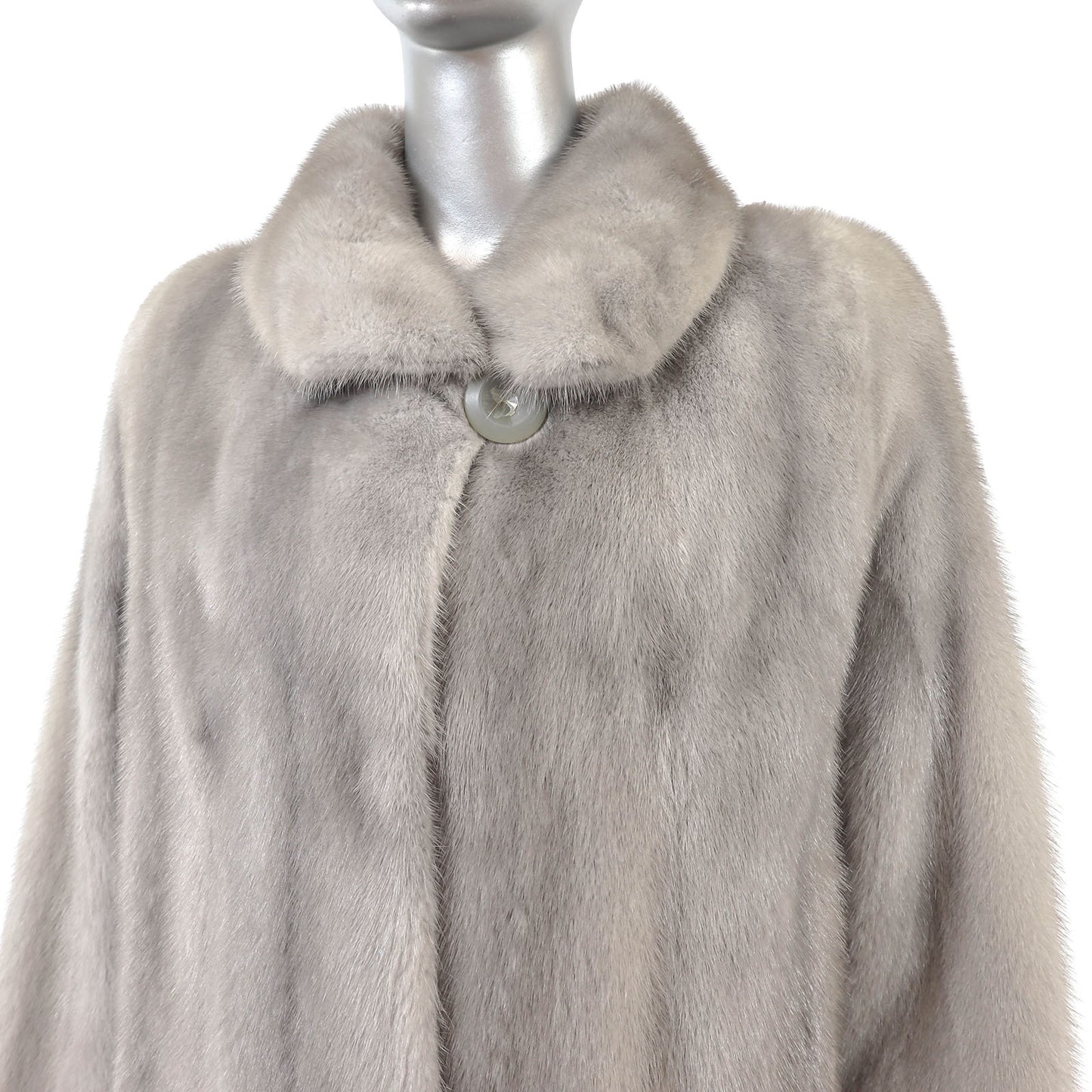 Grey Mink Coat- Size L