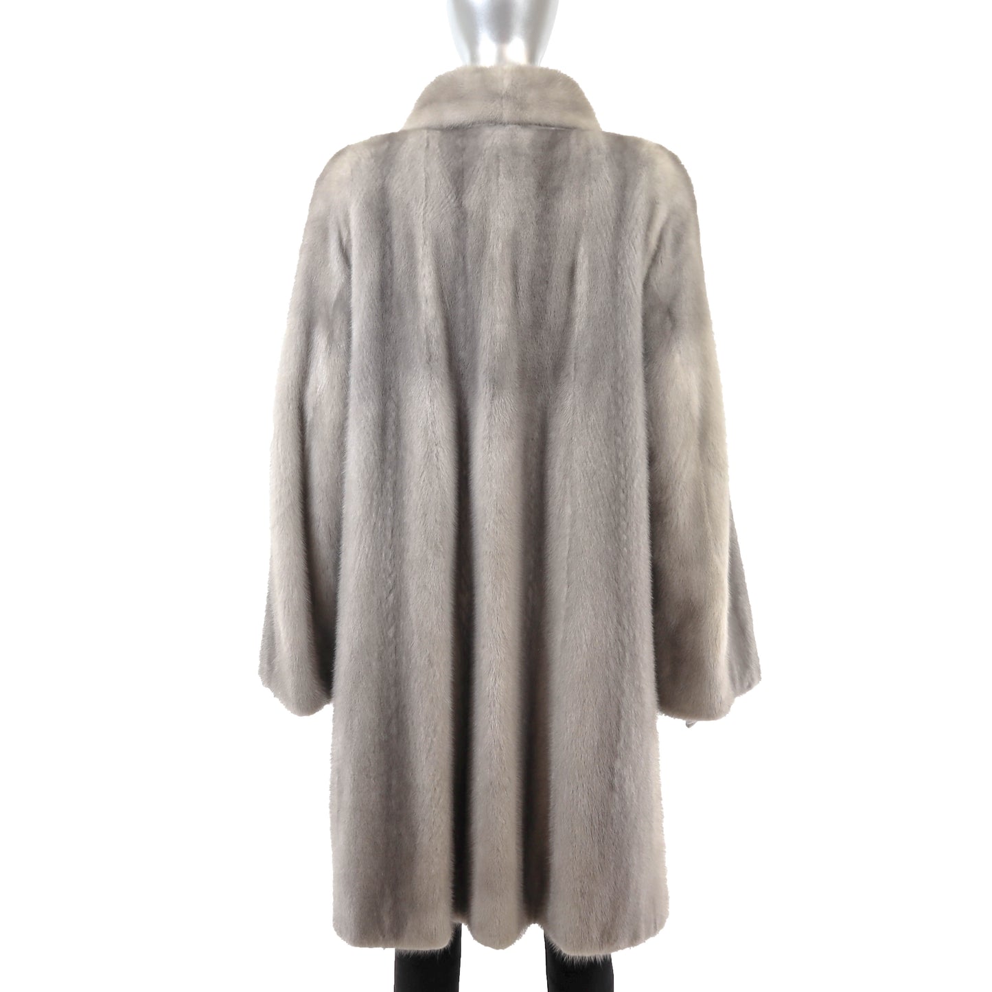 Grey Mink Coat- Size L