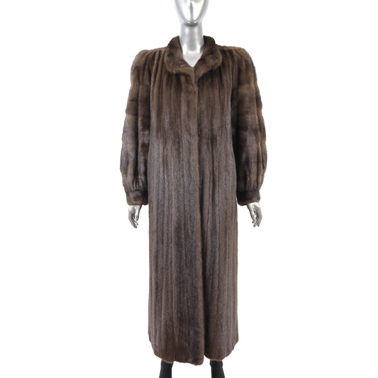 Brown Mink Coat- Size XL