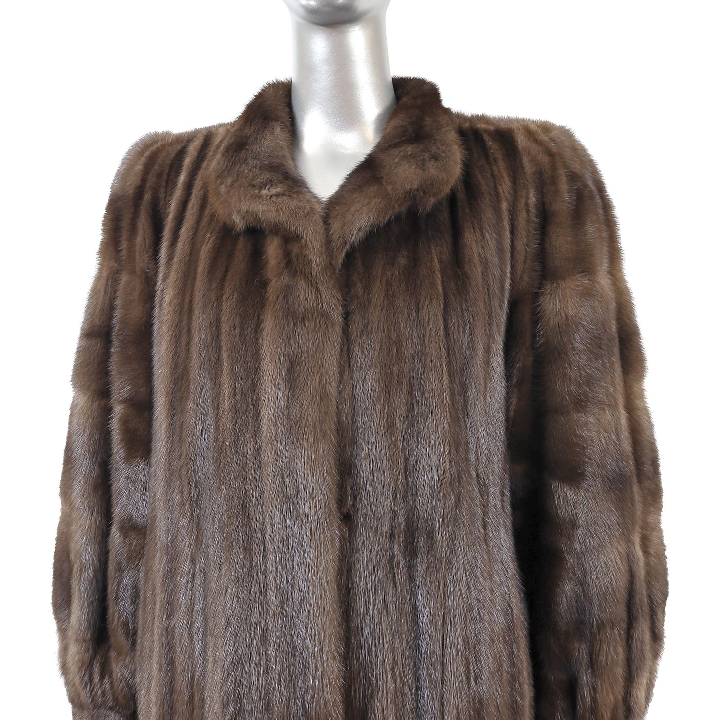Brown Mink Coat- Size XL