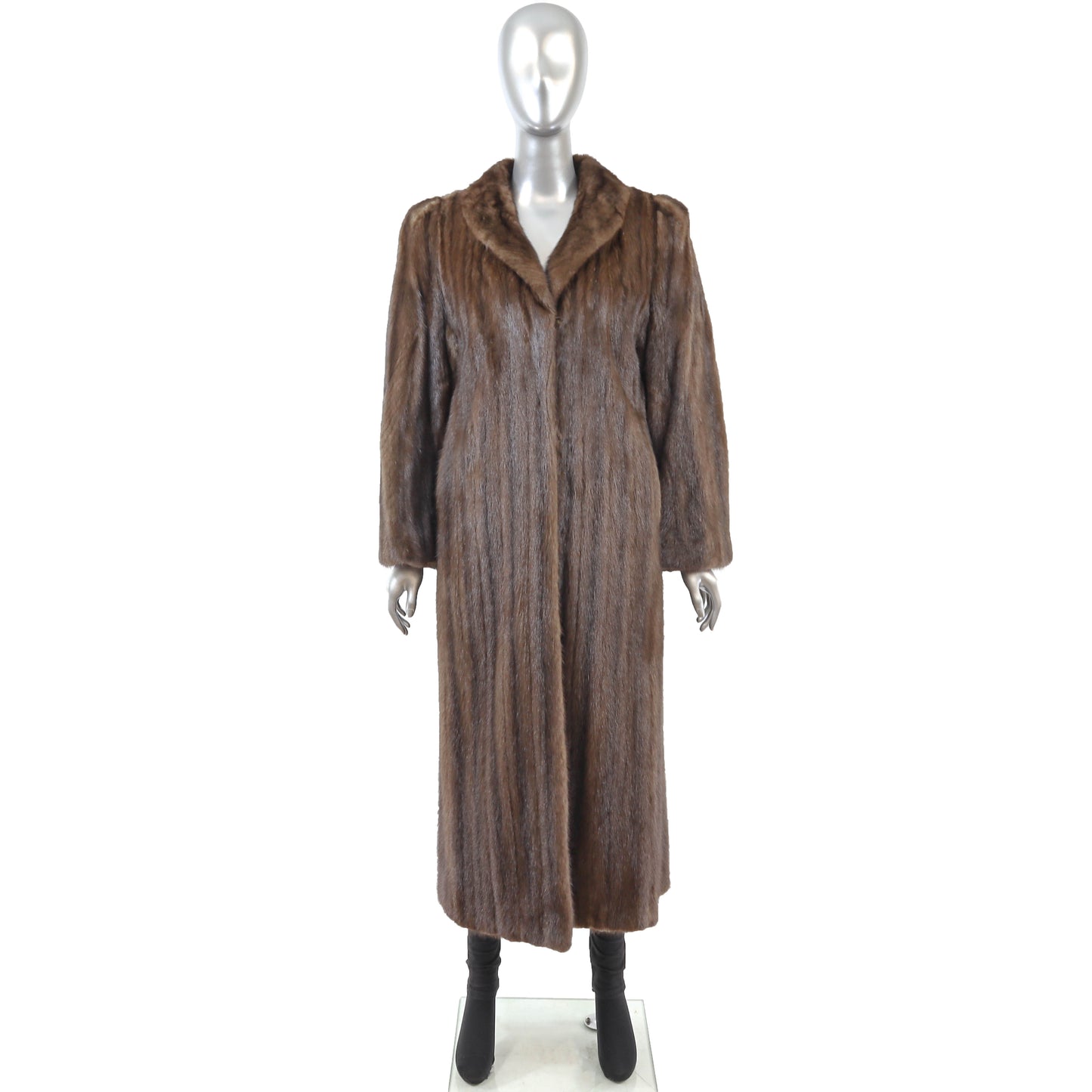 Brown Mink Coat- Size M