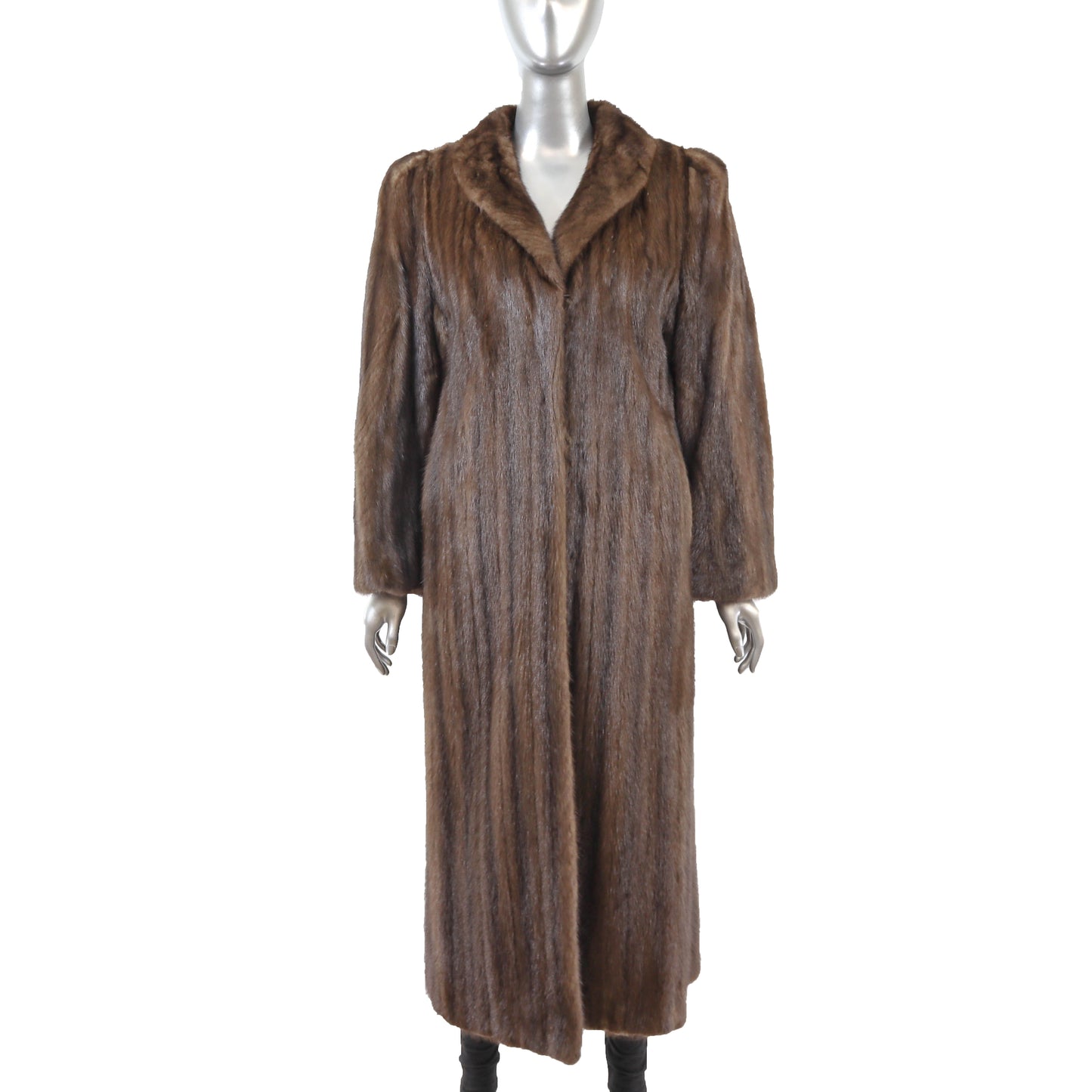Brown Mink Coat- Size M