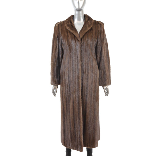 Brown Mink Coat- Size M