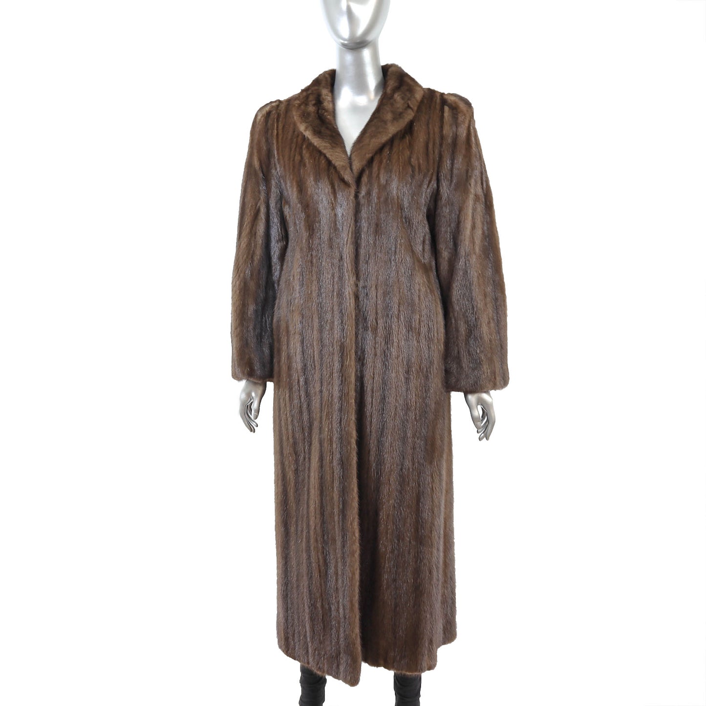 Brown Mink Coat- Size M