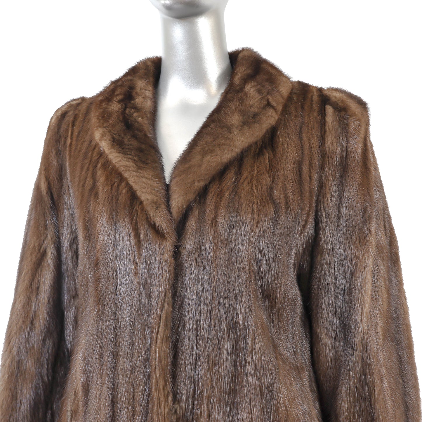Brown Mink Coat- Size M