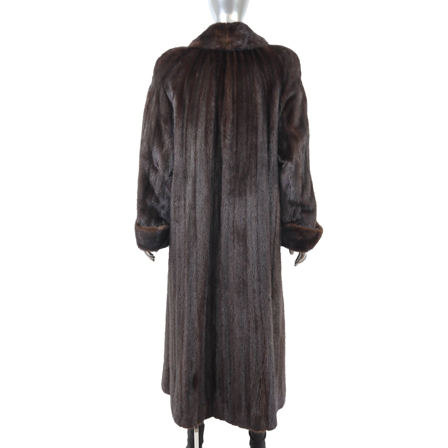 Dark Brown Mink Coat- Size XL